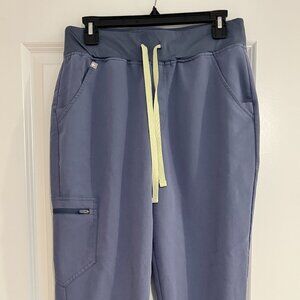 Figs Zamora High-Waist Jogger Scrub Pants In Space Navy Size M/T